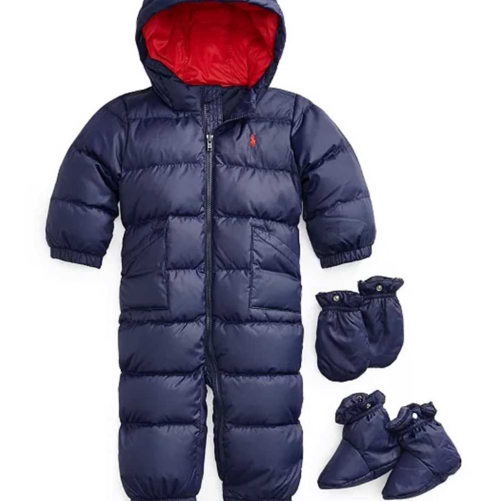 Ralph Lauren Baby Boys Quilted Down Bunting